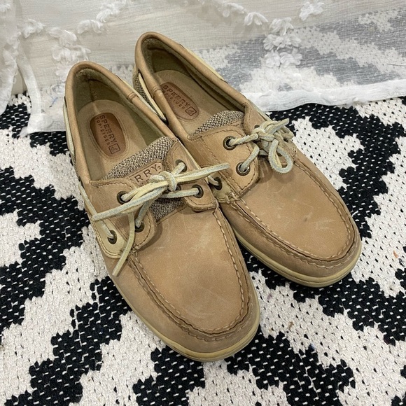 Sperry top siders tan loafers size 7 - Picture 1 of 9